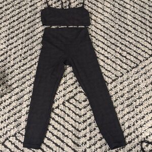 Lululemon wundertrain Set  in houndstooth